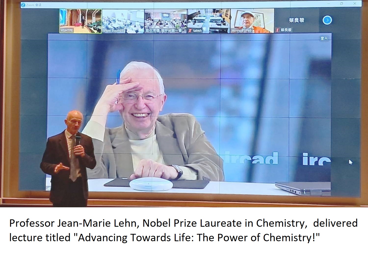 Professor Jean-Marie Lehn, Nobel Prize Laureate in Chemistry,  delivered lecture titled "Advancing Towards Life: The Power of Chemistry!"